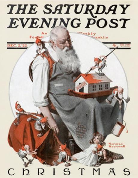 Las mejores portadas navideñas de Norman Rockwell