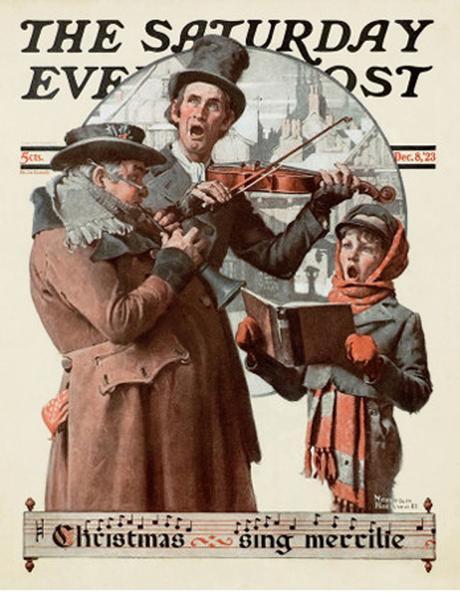 Las mejores portadas navideñas de Norman Rockwell