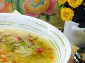 Caldo pollo verduras