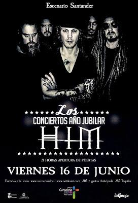 HIM tocarán en junio en Barcelona, Madrid y Santander