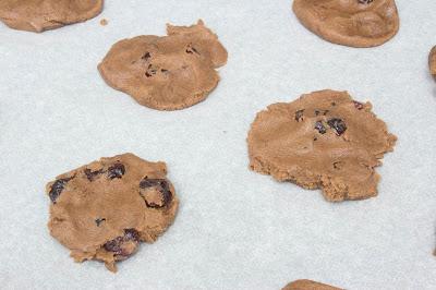 Galletas de algarroba y arándanos sin gluten, lactosa ni huevo