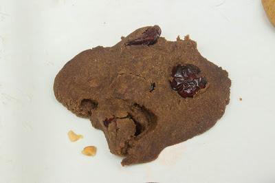 Galletas de algarroba y arándanos sin gluten, lactosa ni huevo