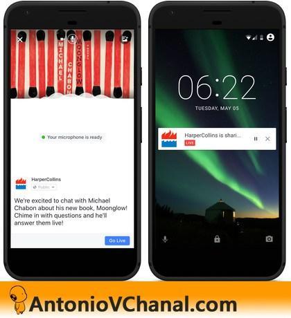 Presentación de Facebook Live Audio