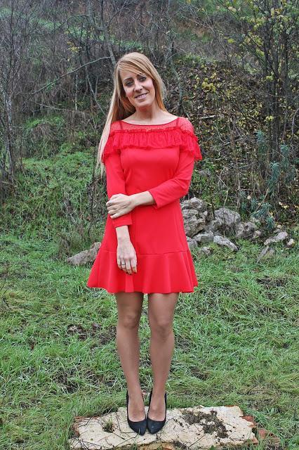 Red Dress in Christmas