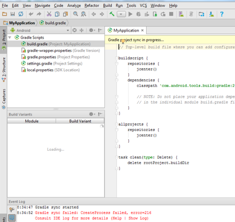 android studio 2.2.3 gradle syn failed android studio 2.2.3 gradle syn failed