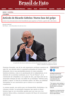 Brasil: Nueva fase del golpe