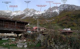 Bermiego-La Senda Cuetu Ferreiru-Las Morteras la Robla, El Teixu y La Cutiel.la-Salceo