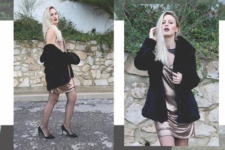 CHRISTMAS TIME: BRONZE SLIP DRESS CHRISTMAS TIME: BRONZE SLIP DRESS