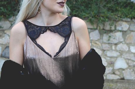 CHRISTMAS TIME: BRONZE SLIP DRESS CHRISTMAS TIME: BRONZE SLIP DRESS