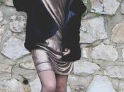 Christmas time: bronze slip dress