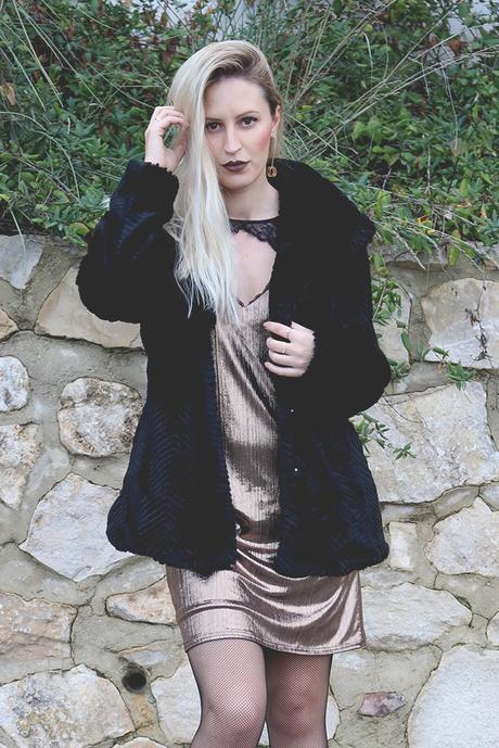 CHRISTMAS TIME: BRONZE SLIP DRESS CHRISTMAS TIME: BRONZE SLIP DRESS