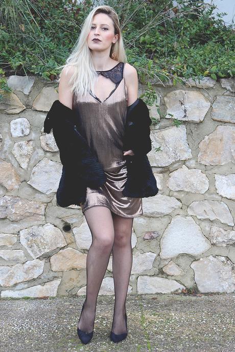 CHRISTMAS TIME: BRONZE SLIP DRESS CHRISTMAS TIME: BRONZE SLIP DRESS