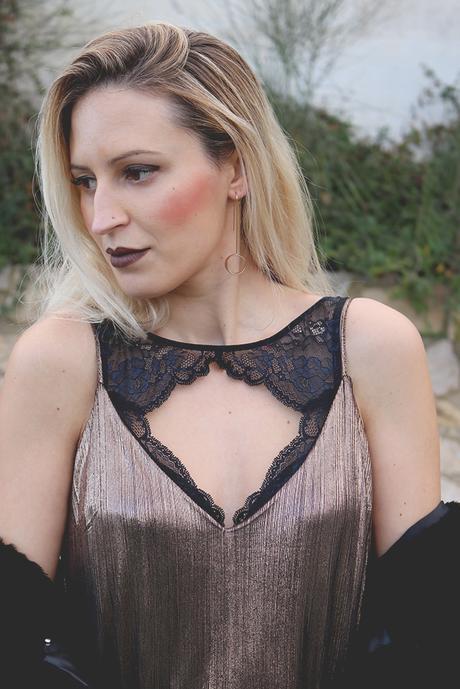 CHRISTMAS TIME: BRONZE SLIP DRESS CHRISTMAS TIME: BRONZE SLIP DRESS