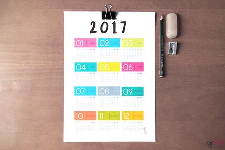 Freebie: Calendario 2017