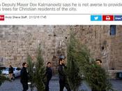 apartheid israelí: árboles navidad.