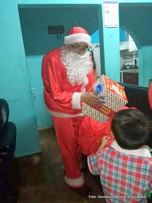 Papá Noel en Piedra del Aguila