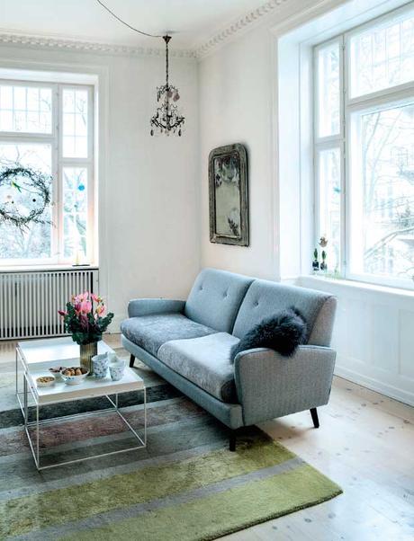 La navidad, turquesa, mint, rosa y fucsia de un salón nórdico muy inspirador