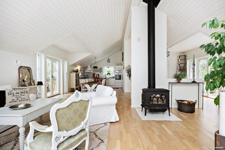 estilo rústico moderno estilo nórdico campo decoración en blanco casas suecas casa de campo sueca blog decoración nórdica 