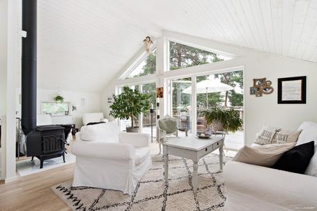 estilo rústico moderno estilo nórdico campo decoración en blanco casas suecas casa de campo sueca blog decoración nórdica 