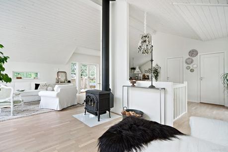 estilo rústico moderno estilo nórdico campo decoración en blanco casas suecas casa de campo sueca blog decoración nórdica 