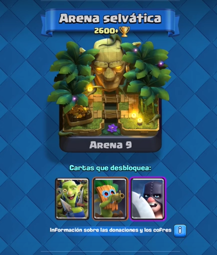 Repasamos la nueva arena de Clash Royale (Selvática) y sus nuevas cartas