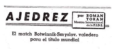 Los Mundiales de Torán - Botvinnik vs Smyslov 1957 (1)