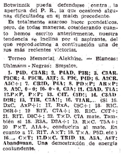 Los Mundiales de Torán - Botvinnik vs Smyslov 1957 (1)