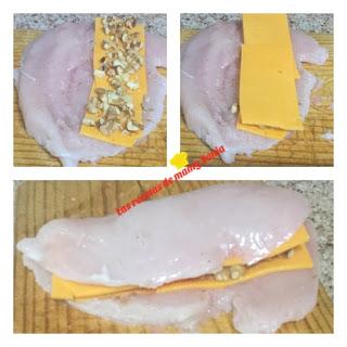 PECHUGA RELLENA DE QUESO Y NUECES