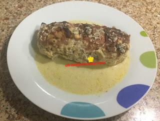 PECHUGA RELLENA DE QUESO Y NUECES