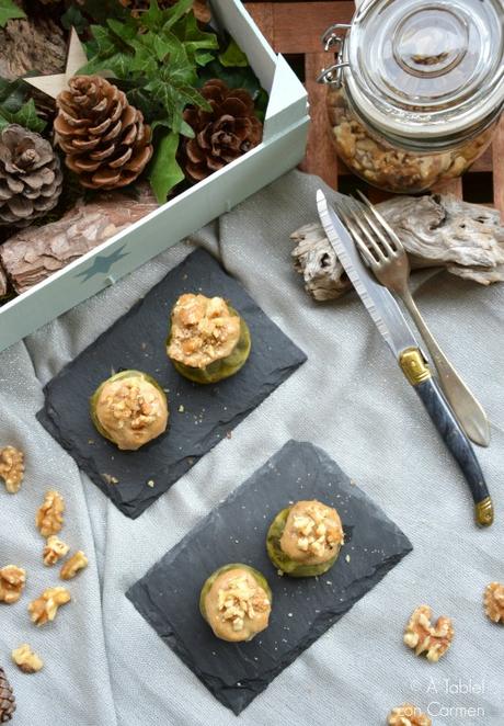 Alcachofas Rellenas de Crema de Boletus y Nueces
