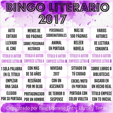 Reto Bingo Literario 2017 Paperblog