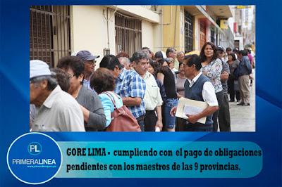 INICIAN PAGO DE DEUDA SOCIAL A MAESTROS DE LIMA PROVINCIAS…