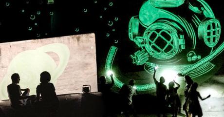 Artistas llevaron los murales a otro nivel: ¡brillan durante la noche!