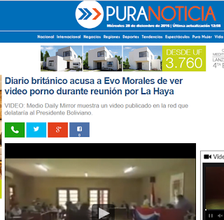 Infamia contra Evo Morales elevada a 