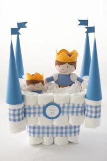 Ideas de cómo hacer un castillo de pañales para baby shower