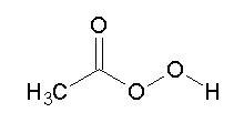 estructura química del ácido peracético