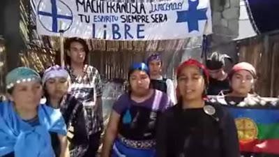 Mapuche graban video llamando a sumarse a movilización por la libertad de machi Linconao