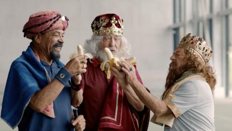 Plátano de Canarias quiere que dejemos 3 plátanos a los Reyes Magos