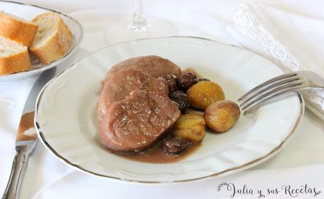RECETA - solomillo al oporto con castañas