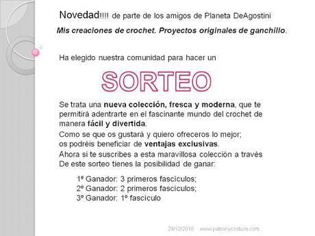 www.patronycostura.com/SORTEO Mis creaciones de crochet