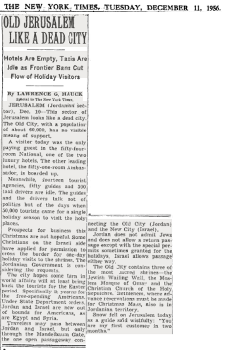 Esto es lo que añoran los que quieren que Israel ceda Jerusalén: una ciudad muerta.