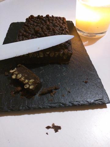 TURRON DE CHOCOLATE Y QUINOA