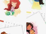 Calendario Princesas Disney para 2017