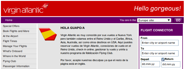 Virgin Atlantic me alegra el día
