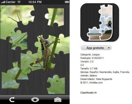 Rompecabezas infantil para iPhone Jizgo