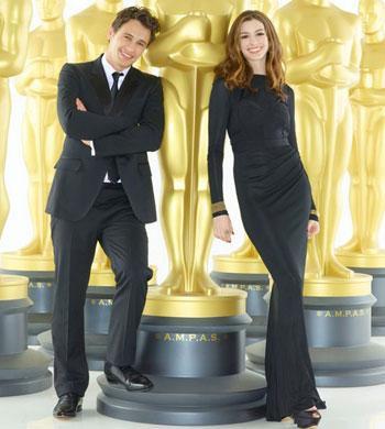 James Franco Anne Hathaway Oscar promo pics