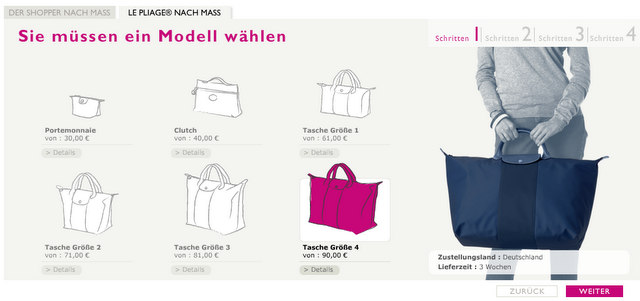 Customize your own Longchamp