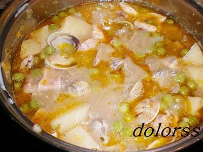 GUISO CON CHIPIRONES Y BIVALDOS