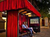 Marquesina convertida sala cine