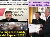 Estado entrega millones Euros IRPF Iglesia. Iglesia dona Cáritas.